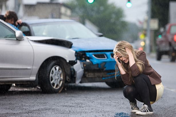 woman-accident-car